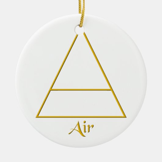 Symbol für Pagan-Luftelement Keramikornament (Vorne)