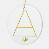 Symbol für Pagan-Luftelement Keramikornament (Links)