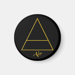 Symbol für Pagan-Luftelement Magnet