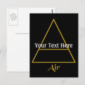 Symbol für Pagan-Luftelement Postkarte (Vorne/Hinten)