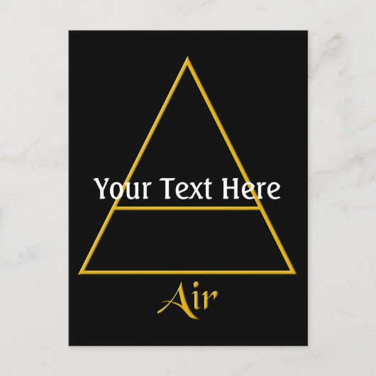 Symbol für Pagan-Luftelement Postkarte (Vorderseite)