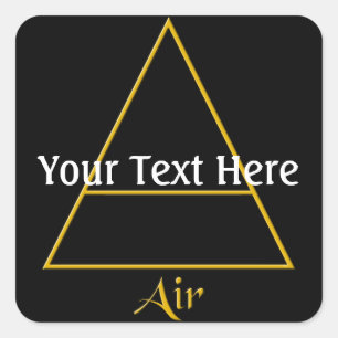 Symbol für Pagan-Luftelement Quadratischer Aufkleber