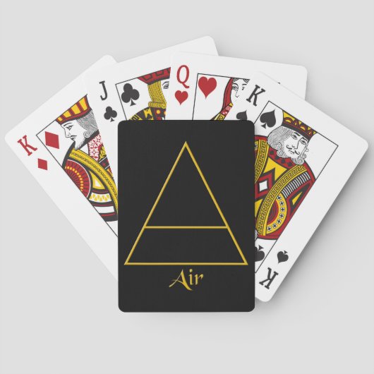 Symbol für Pagan-Luftelement Spielkarten (Rückseite)