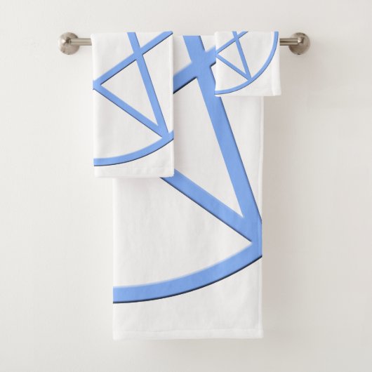 Symbol für Pagan-Pentagramm Badhandtuch Set (Insitu)