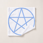Symbol für Pagan-Pentagramm Badhandtuch Set (Waschlappen)