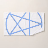 Symbol für Pagan-Pentagramm Badhandtuch Set (Handtuch)