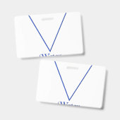 Symbol für Pagan-Wasserelement Ausweis (Vorder- & Rückseite)