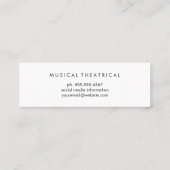 Symbol für Party-Masken Mini Visitenkarte (Rückseite)