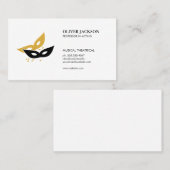 Symbol für Party-Masken Visitenkarte (Vorne/Hinten)