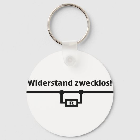 Symbol für Physik Widerstand Schlüsselanhänger (Vorderseite)