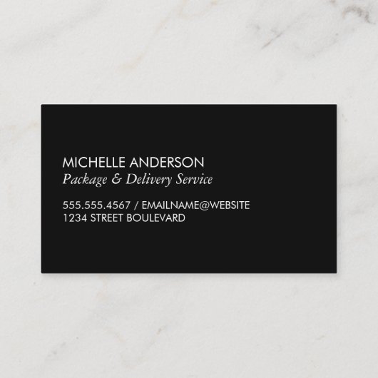 Symbol für Pie Chart Visitenkarte (Rückseite)