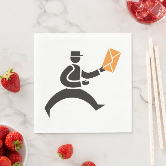 Symbol für Postversand Napkins Serviette (Beispiel)