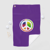 Symbol für psychedelisches Friedenszeichen Golfhandtuch (Insitu)