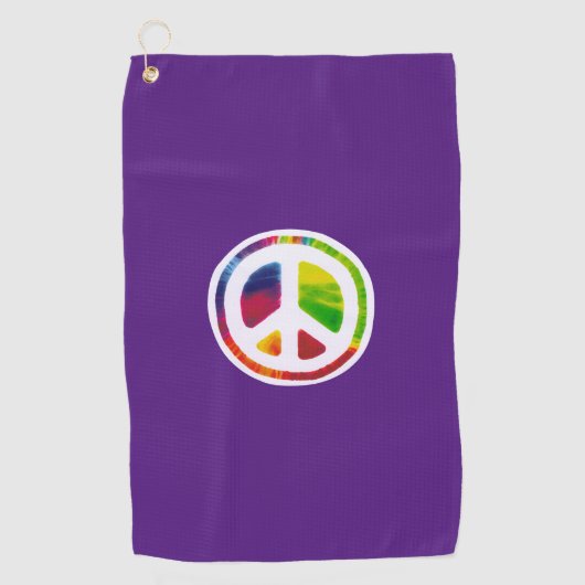 Symbol für psychedelisches Friedenszeichen Golfhandtuch (Vorderseite)