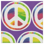 Symbol für psychedelisches Friedenszeichen Stoff (Nahaufnahme)