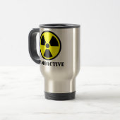 Symbol für Radioaktivität Reisebecher (Vorderseite Links)