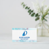 Symbol für Real Anwesen Gebäude | Ocean Granite Visitenkarte (Stehend Vorderseite)