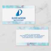 Symbol für Real Anwesen Gebäude | Ocean Granite Visitenkarte (Vorne/Hinten)