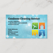 Symbol für Reinigungsdienste Visitenkarte (Vorderseite)