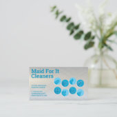 Symbol für Reinigungsdienste Visitenkarte (Stehend Vorderseite)