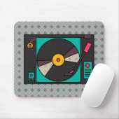 Symbol für Retro-Record-Player Mousepad (Mit Mouse)