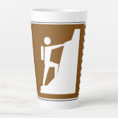 Symbol für Rock Climbing Milchtasse (Vorderseite)