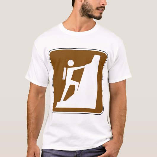 Symbol für Rock Climbing T-Shirt (Vorderseite)