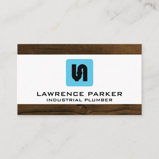 Symbol für Rohrsystem | Klempner Visitenkarte (Vorderseite)