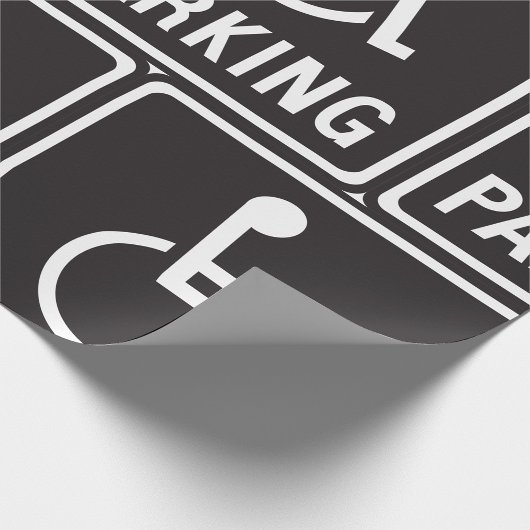 Symbol für Rollstuhlfahrer Geschenkpapier