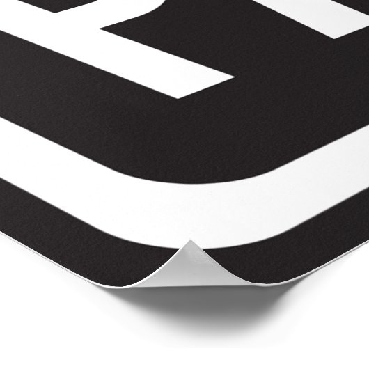 Symbol für Rollstuhlfahrer Poster (Ecke)