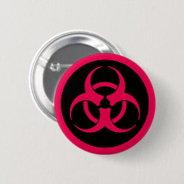 Symbol für rote Biogefährdung Button