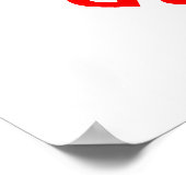 Symbol für rote Biogefährdung Poster (Ecke)