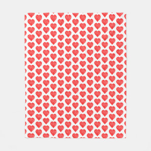 Symbol für rote Playing Card Form Lino Schnitt Fleecedecke