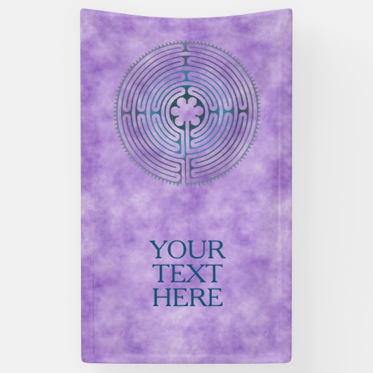 Symbol für Sacred Geometry - Chartres Labyrinth 1 Banner (Vertikal)