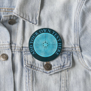 Symbol für Sacred Geometry - Chartres Labyrinth 1 Button