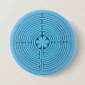 Symbol für Sacred Geometry - Chartres Labyrinth 1 Button (Vorderseite)