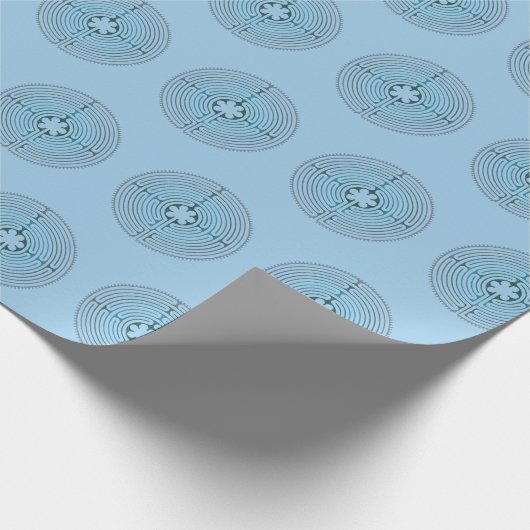Symbol für Sacred Geometry - Chartres Labyrinth 1 Geschenkpapier (Ecke)