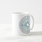 Symbol für Sacred Geometry - Chartres Labyrinth 1 Kaffeetasse (VorderseiteRechts)