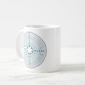 Symbol für Sacred Geometry - Chartres Labyrinth 1 Kaffeetasse (Vorderseite Links)