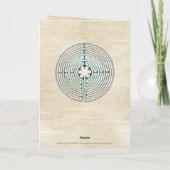 Symbol für Sacred Geometry - Chartres Labyrinth 1 Karte (Rückseite)