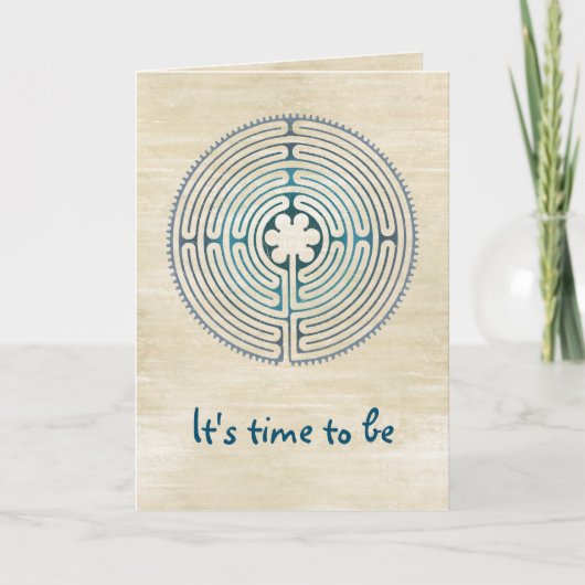 Symbol für Sacred Geometry - Chartres Labyrinth 1 Karte (Vorderseite)