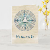 Symbol für Sacred Geometry - Chartres Labyrinth 1 Karte (Gelbe Blume)