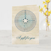 Symbol für Sacred Geometry - Chartres Labyrinth 1 Karte (Gelbe Blume)