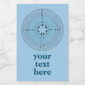 Symbol für Sacred Geometry - Chartres Labyrinth 1 Lebensmitteletikett (Einzelnes Label)