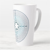 Symbol für Sacred Geometry - Chartres Labyrinth 1 Milchtasse (Rechte Ecke)