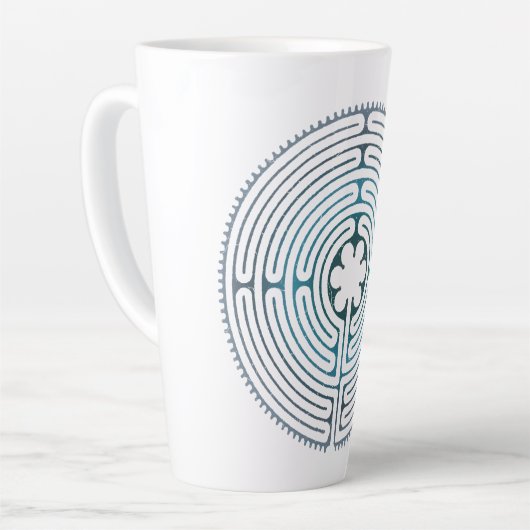 Symbol für Sacred Geometry - Chartres Labyrinth 1 Milchtasse (Linke Ecke)