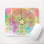 Symbol für Sacred Geometry - Chartres Labyrinth 1 Mousepad (Mit Mouse)