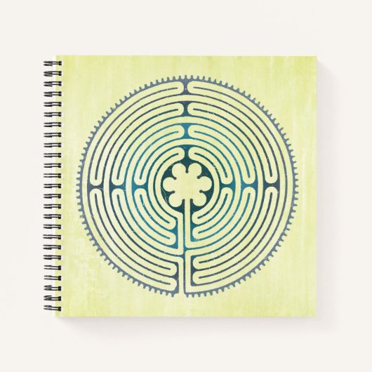Symbol für Sacred Geometry - Chartres Labyrinth 1 Notizblock (Vorderseite)