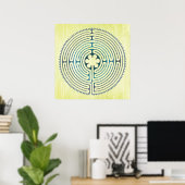 Symbol für Sacred Geometry - Chartres Labyrinth 1 Poster (Heimbüro)