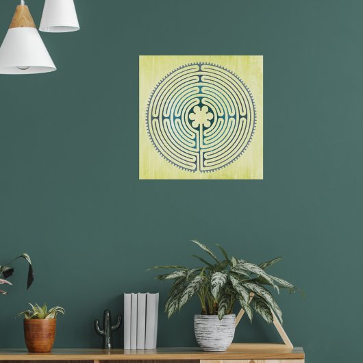 Symbol für Sacred Geometry - Chartres Labyrinth 1 Poster (Wohnzimmer 1)